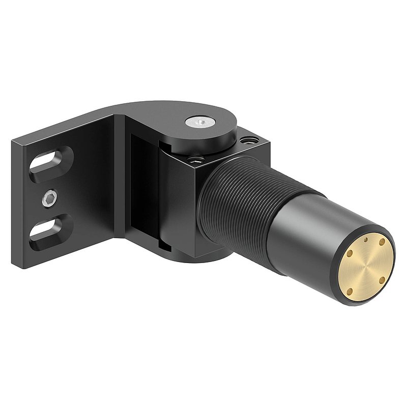 Door hinge 180° self-closing with screwable stop/end track
