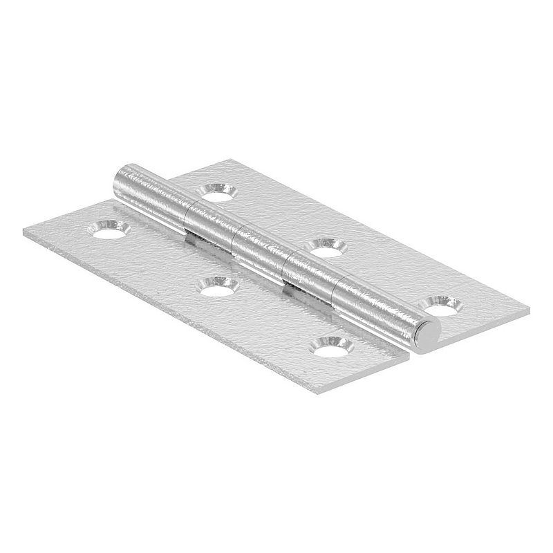 Stainless steel hinge 60x35mm with fixed pin