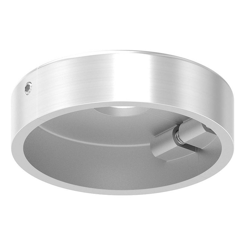 Rosace de recouvrement, 45x12mm, perçage Ø 12.5mm, en deux parties, V2A