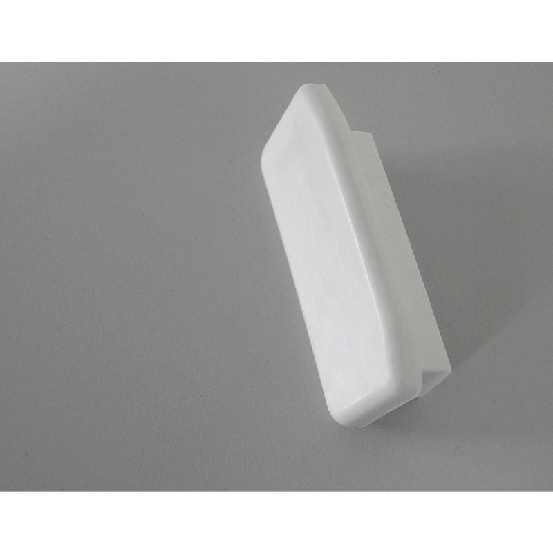 Embout pour profilé de main-courante 40x8mm, blanc de signalisation