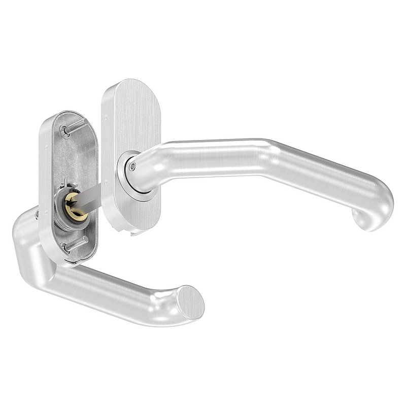 Paire de poignée de porte, pivotant, V2A