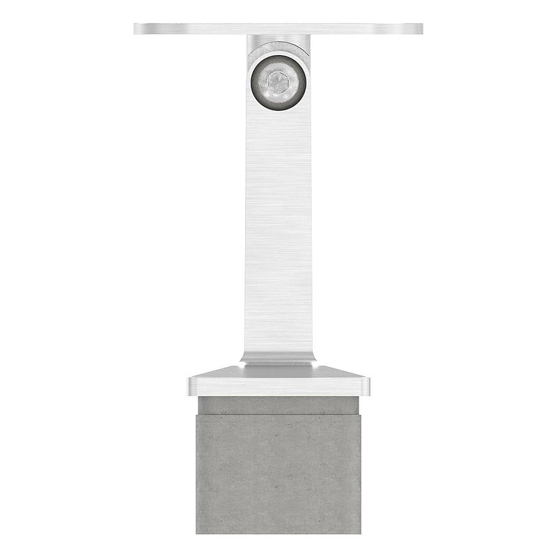 Tube end plug with hinge pin for tube 40x40x2mm, AISI304