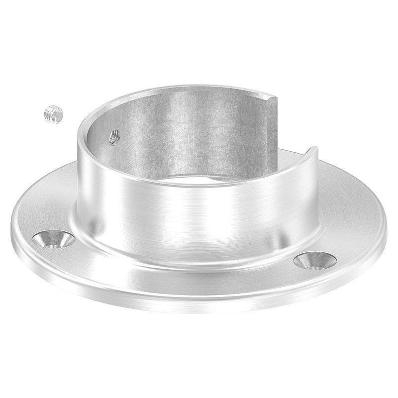 Wall mounting for grooved tube 60.3x1.5mm, AISI316