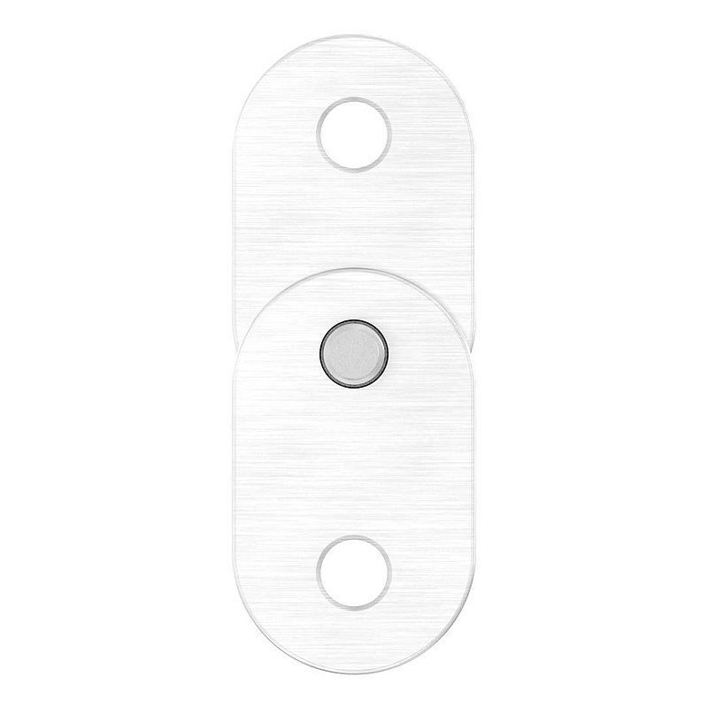 Handlaufanschlussplatte verstellbar, flach, V4A