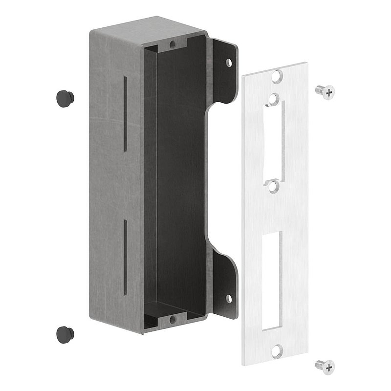 Gâche de serrure rectangulaire, avec entraxe 72mm, à souder, 50mm, acier