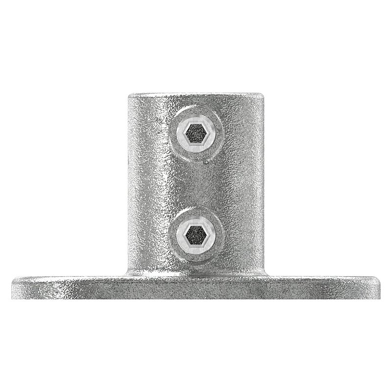 Support mural avec 2 trous de fixation, pour tube Ø 33,7mm