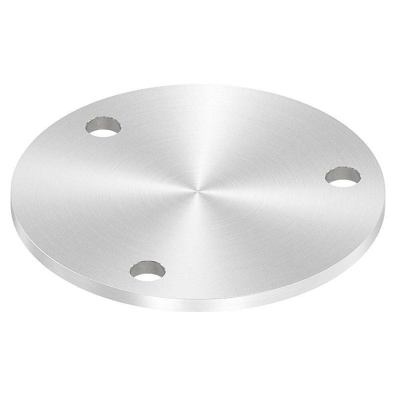 Ankerplatte Ø 140x6mm, mit Rundschliff, V2A