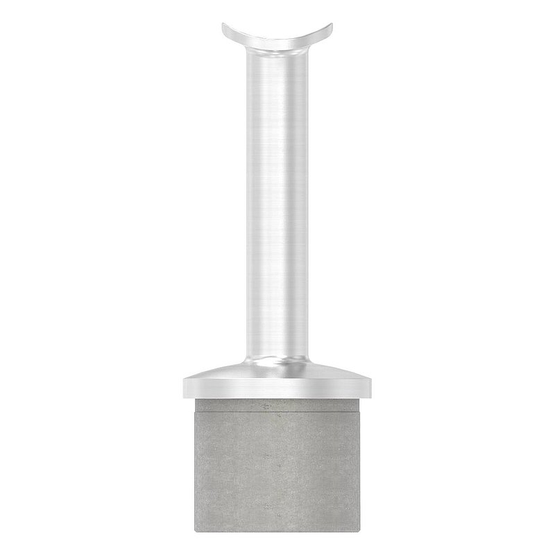 Rohrabschlussstopfen für Rohr 42,4x2,5mm, Handlaufanschlussplatte: 42,4mm, V2A
