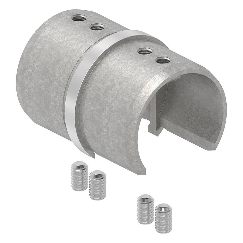 Rohrverbinder für Nutrohr 48,3mm, V2A