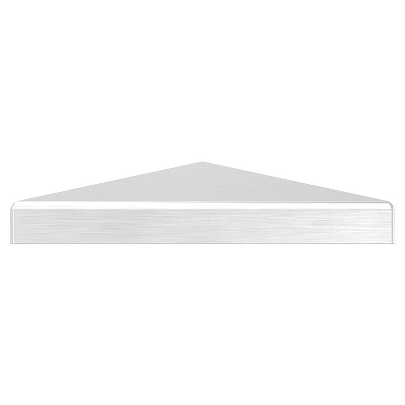 Chapeau pyramidal, pour tube carré 90x90mm, V2A