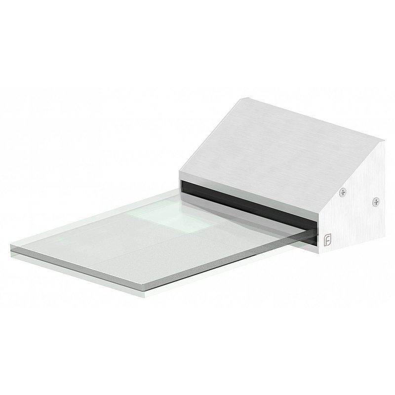 Promobox Vordachprofil eleganza canopy, L=250mm, E4/EV1, inkl. Glas