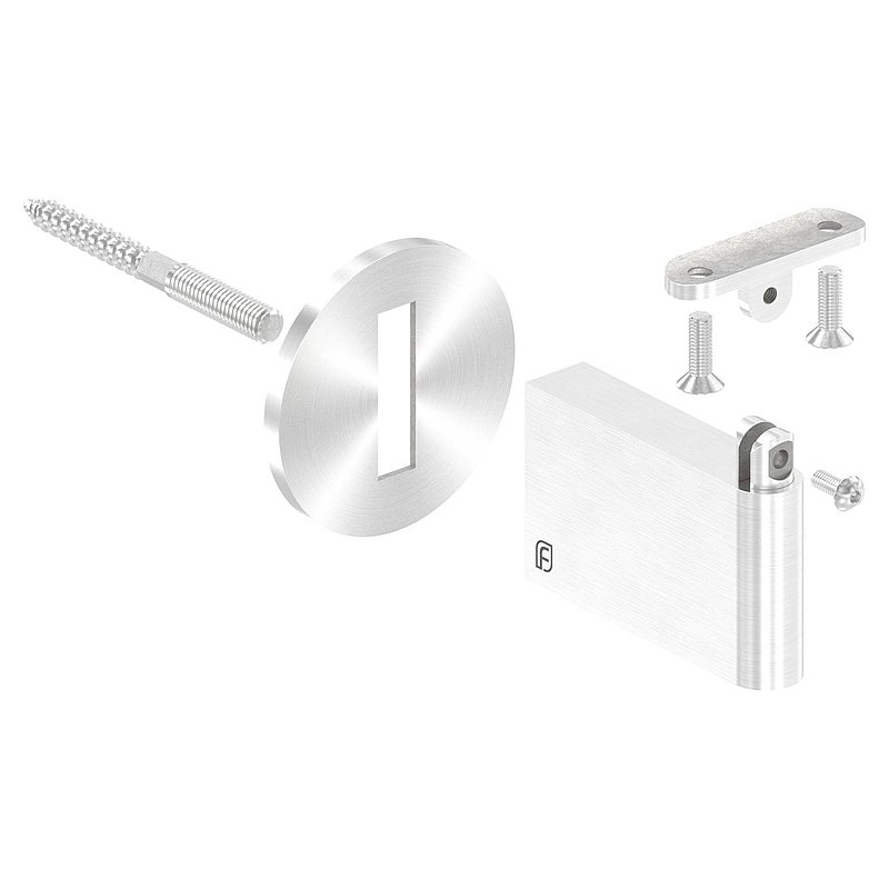 Sensa Design 2, für Rohr 42,4mm, mit Gelenk für Steigung, V2A