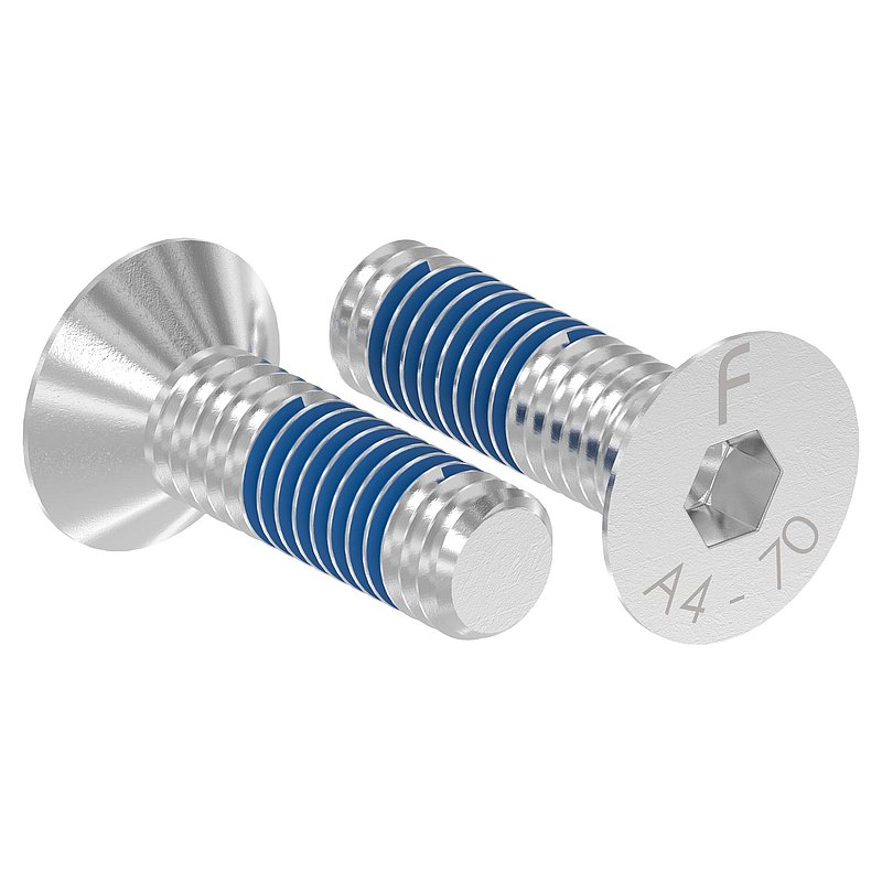 Countersunk head screw M6x20, AISI316, ISO 10642