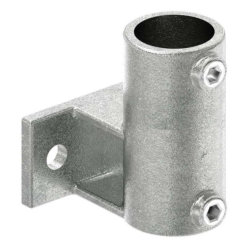 Support mural avec 2 trous de fixation, pour tube Ø 42,4mm