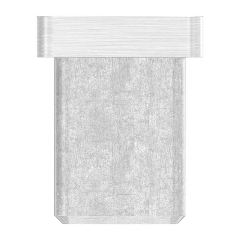 Capuchon à enfoncer, pour tube 50x20x2,0mm, V2A