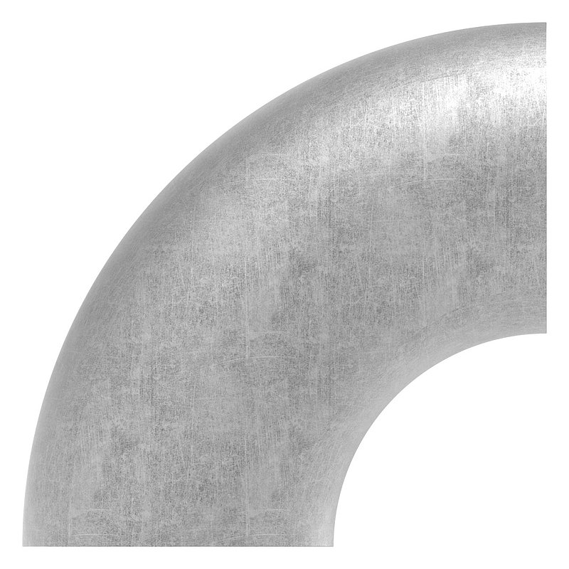 Coude à souder 90°, 38 x 2,6mm, 3D
