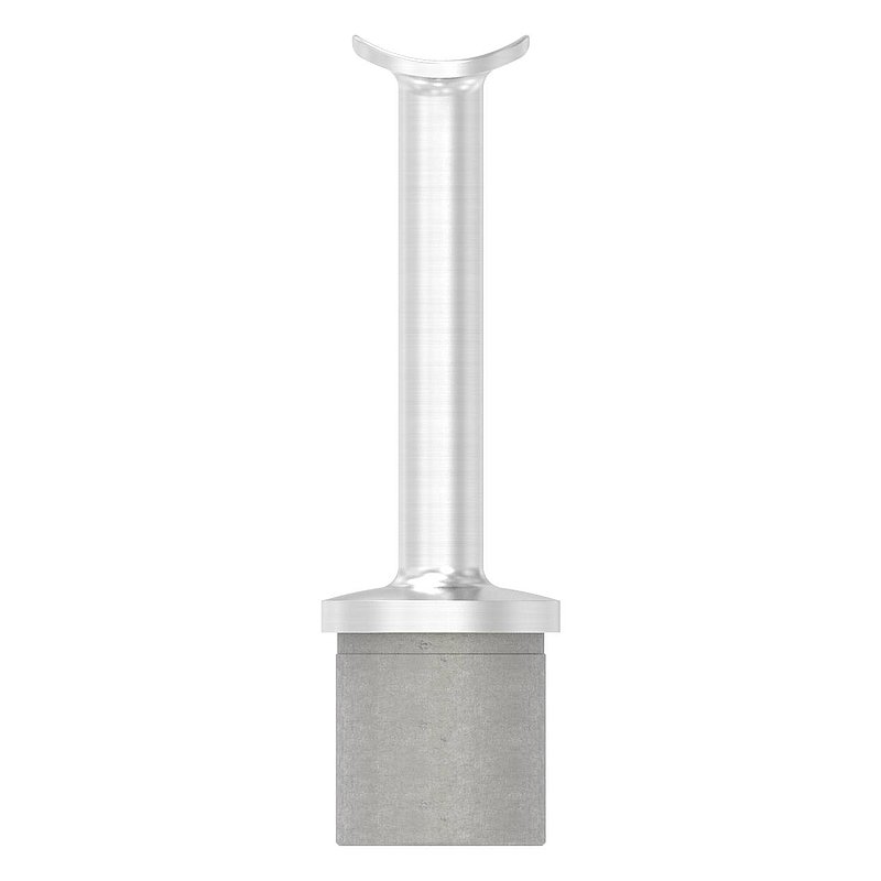 Rohrabschlussstopfen für Rohr 33,7x2,0mm, Handlaufanschlussplatte: 42,4mm, V2A