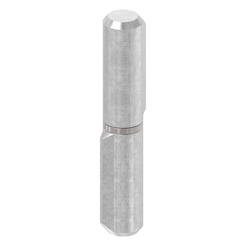 Anschweißband, L: 60mm, mit festem Stift, V2A