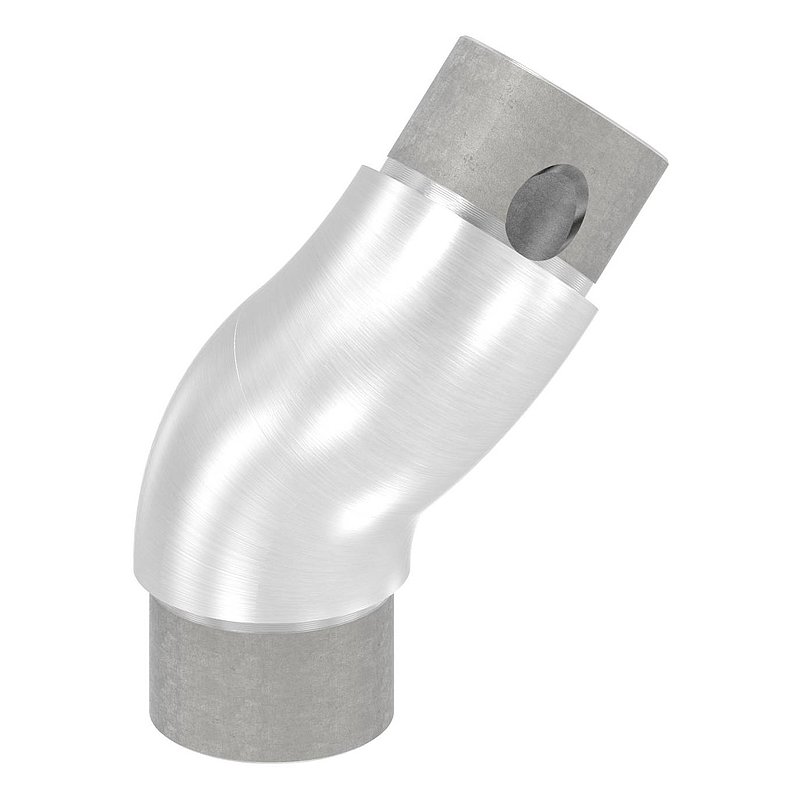 Rohrbogen 90°, verstellbar, für Rohr 42,4x2,5mm, V2A
