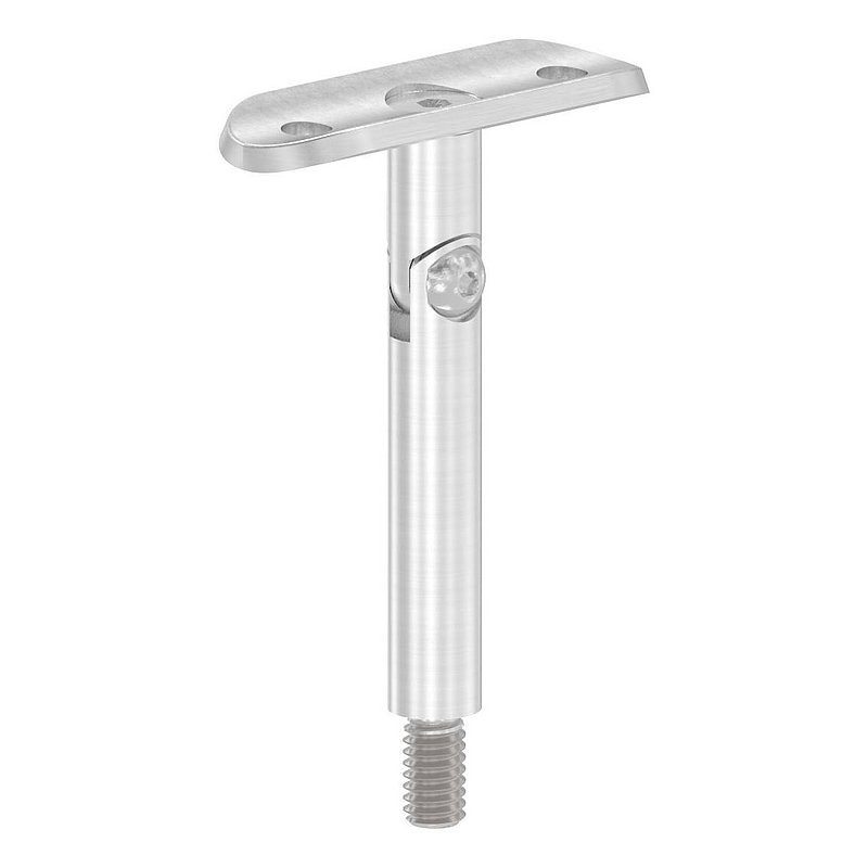 Hinge pin Ø 12mm with handrail connection plate 42.4mm, AISI304