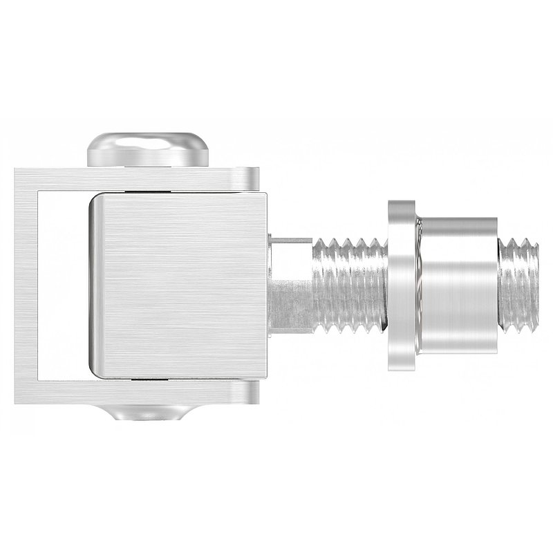 Gond à visser ajustable avec douille taraudée M14, V2A