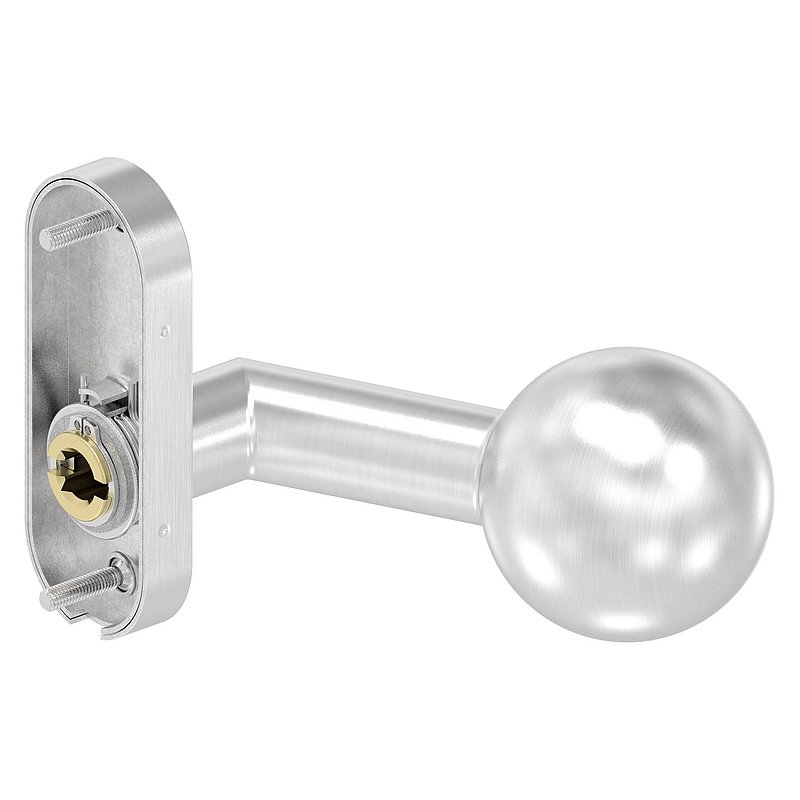 Handle knob, Ø 50mm, rotatable, AISI304
