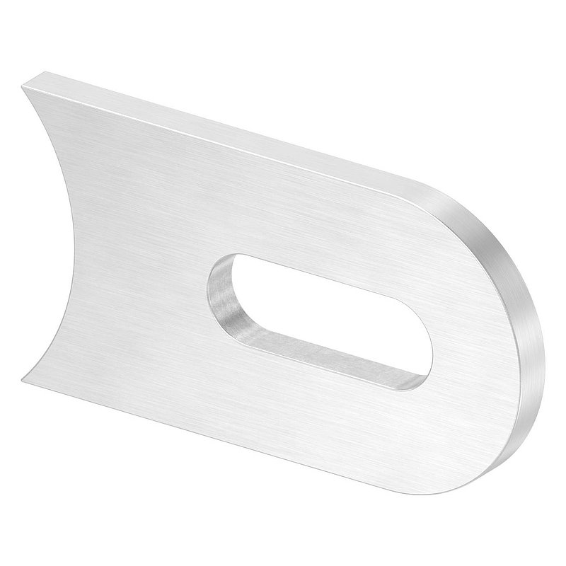 Weld-on bracket, 50x30x4mm, ground, AISI304