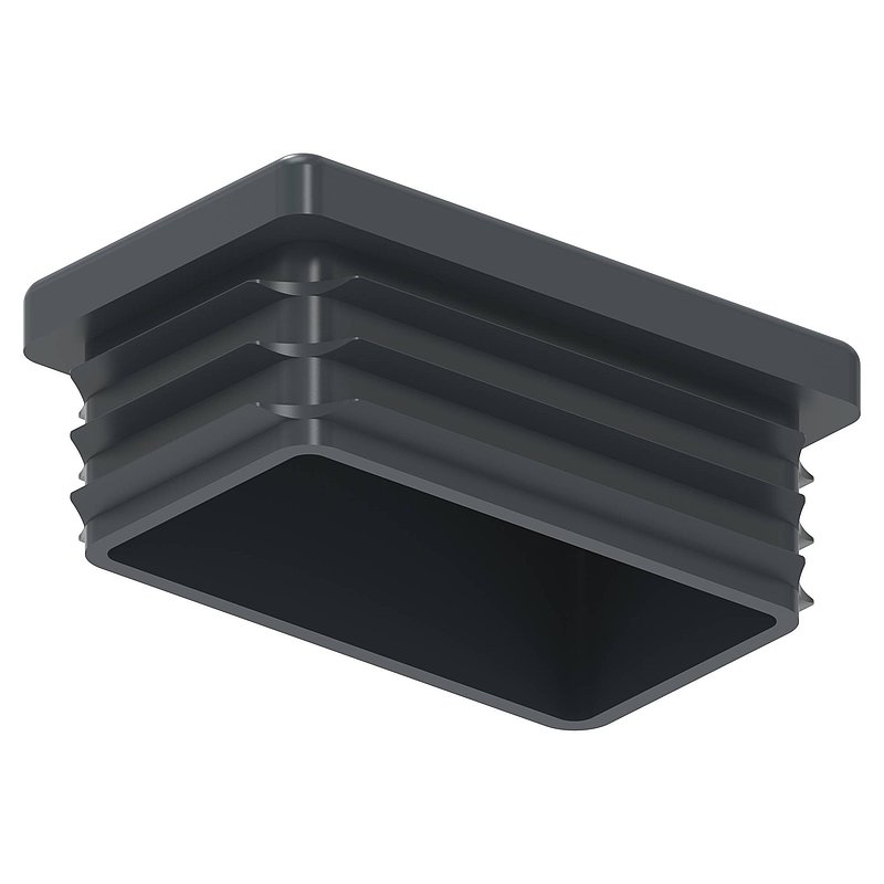 Bouchon plastique pour tube rectangle 50x30mm