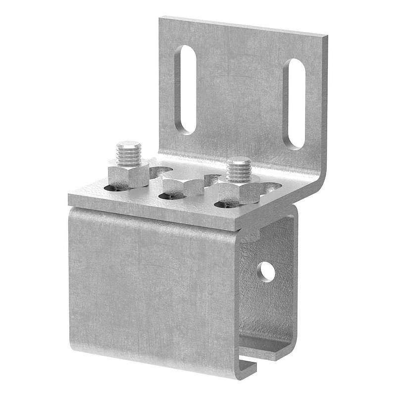 Support mural pour rail de guidage de portes suspendues
