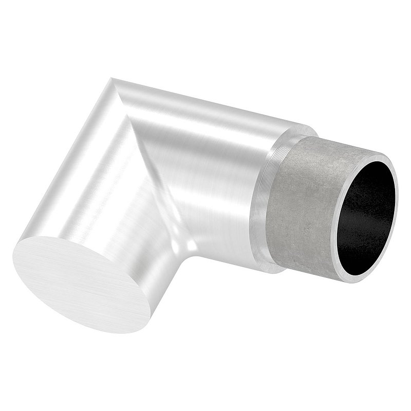 Endbogen 90°, für Rohr 33,7x2,0mm, V2A