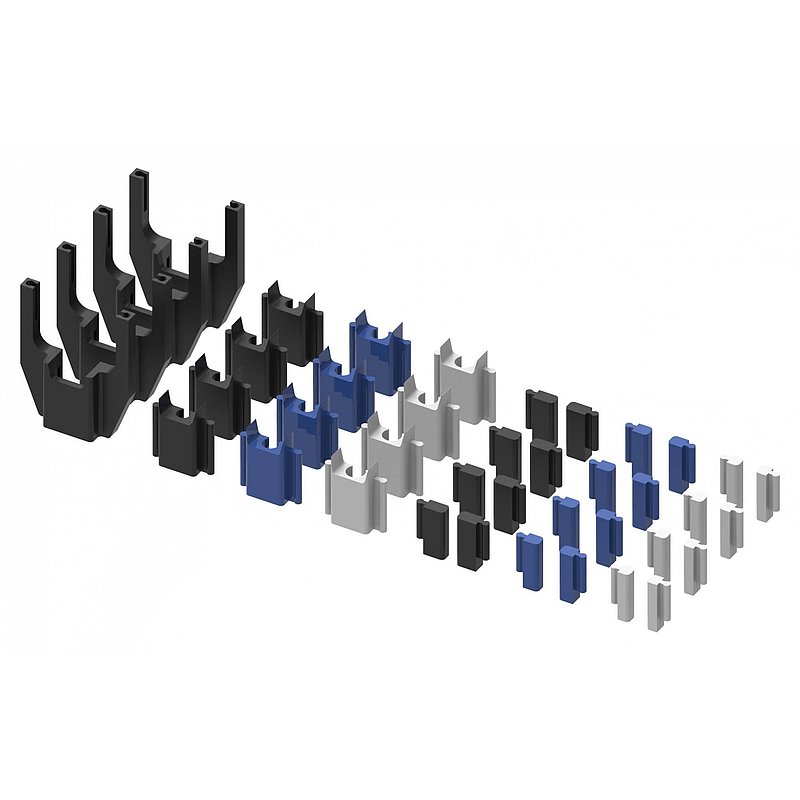Rail Fix mounting case, complete set