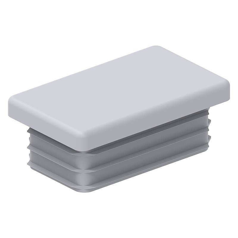 Bouchon plastique pour tube rectangle 50x30mm