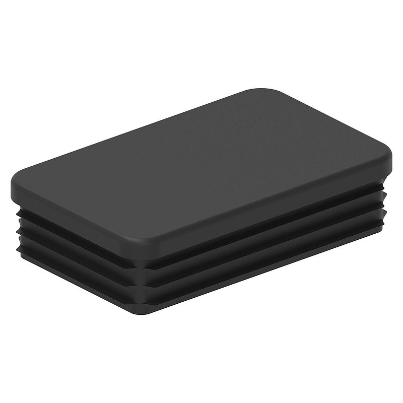 Bouchon plastique pour tube rectangulaire 80x50mm