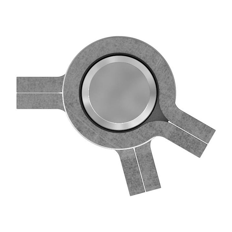 Weld-on hinge 3-piece heavy