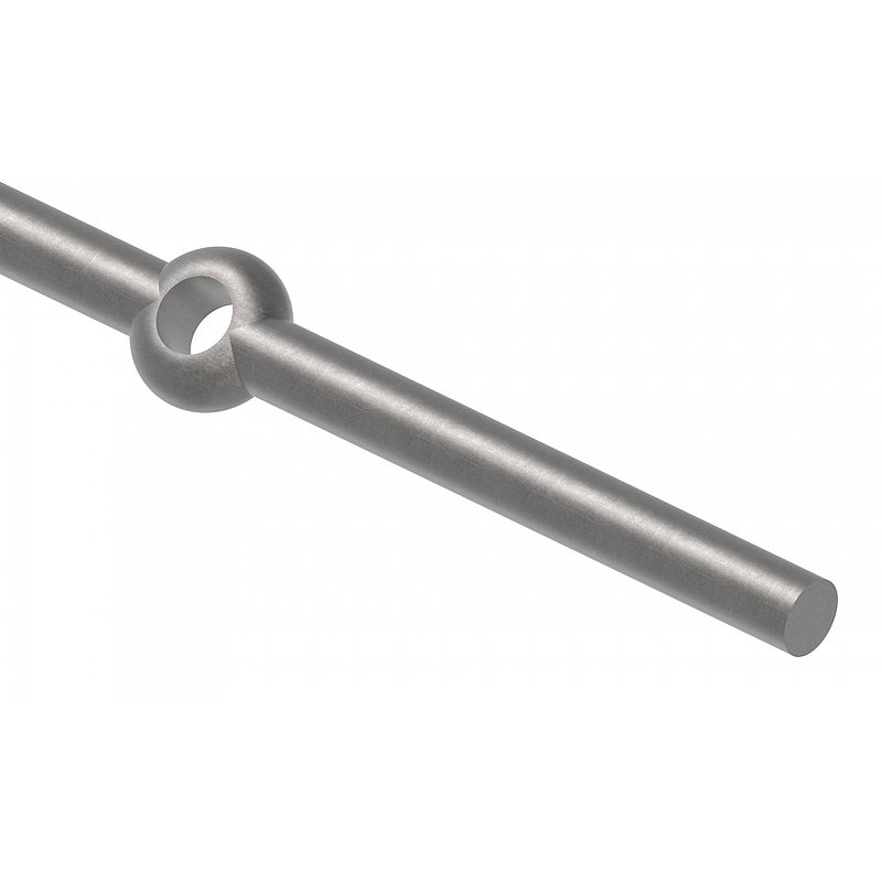 Perforated strip S235JR, 18mm, hole spacing 128mm, 2000mm