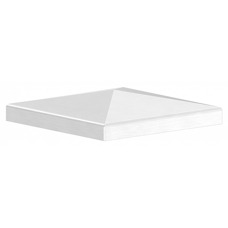 Chapeau pyramidal, pour tube carré 90x90mm, V2A