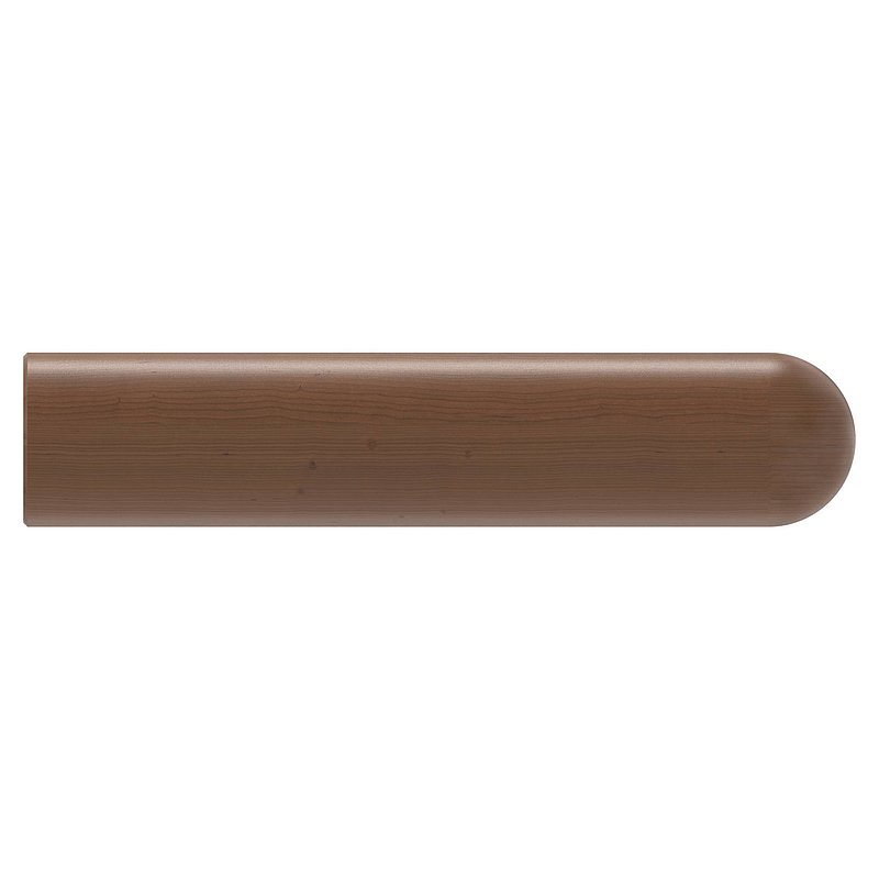 wooden handrail mahogany Ø 42mm, length 200mm, laquered
