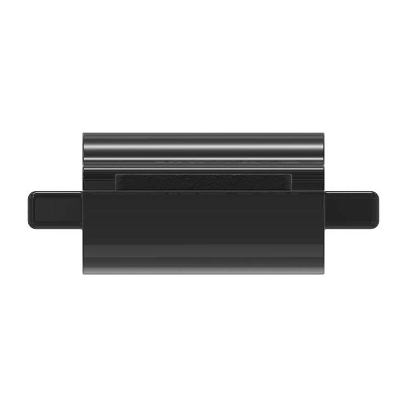 Plaque de fixation pour le modèle 14, en zinc brut thermolaqué en RAL 9005 mat