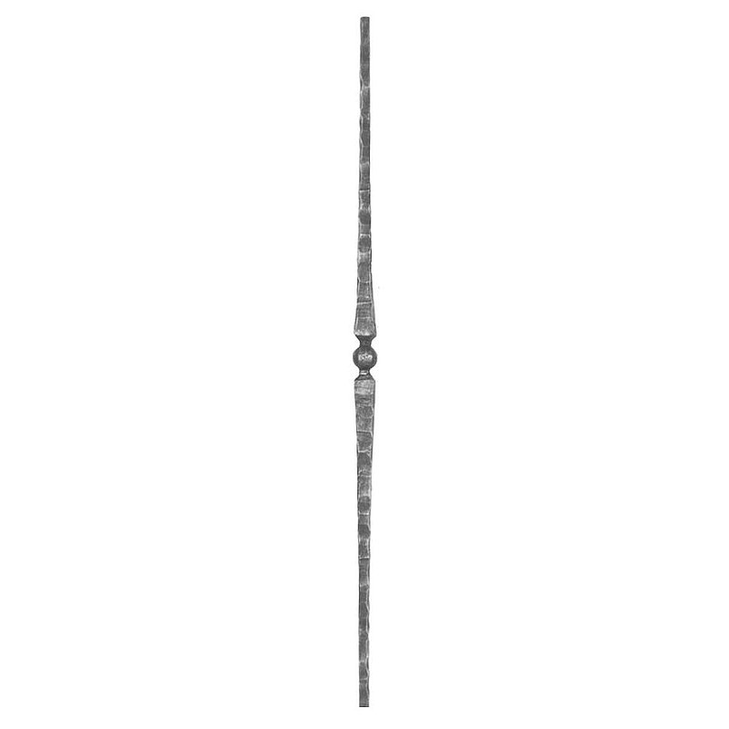 Zierstab 13x13mm, gehämmert, H: 1000mm