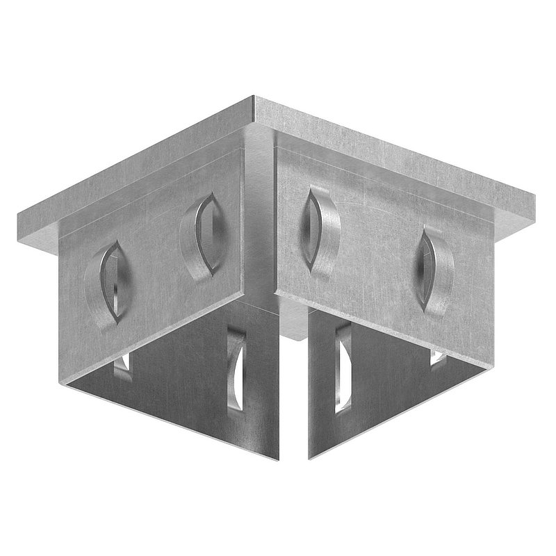 Bouchon en acier, pour tube carré 60x60mm