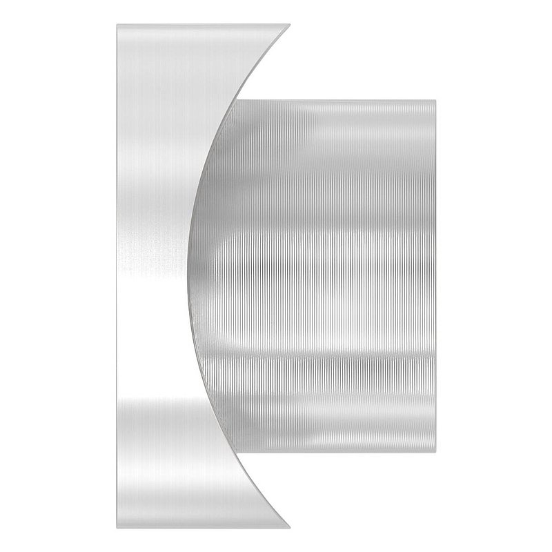 Threaded sleeve, suitable for hinge 120-M16-VA, for tube 42.4 mm, AISI304