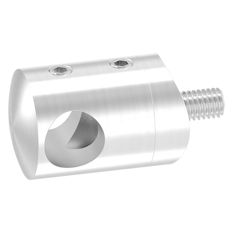 Querstabhalter für 42,4mm Rohr, 12,2mm Bohrung, V4A
