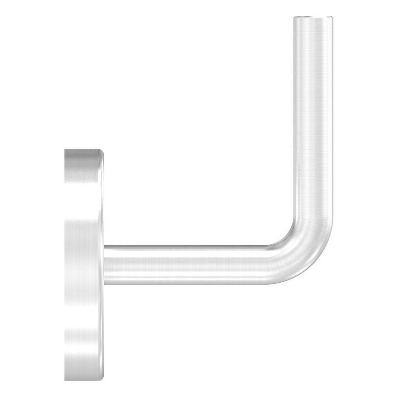 Handrail bracket for welding + cover rosette (round plate and bracket welded), AISI304