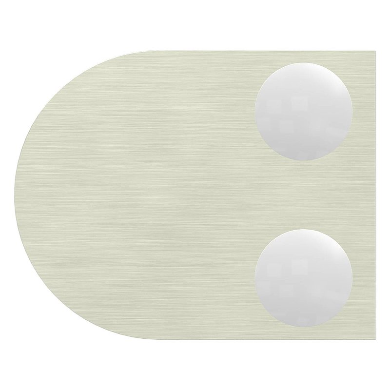 Pince à verre modèle 30, jonction: droite, aspect inox