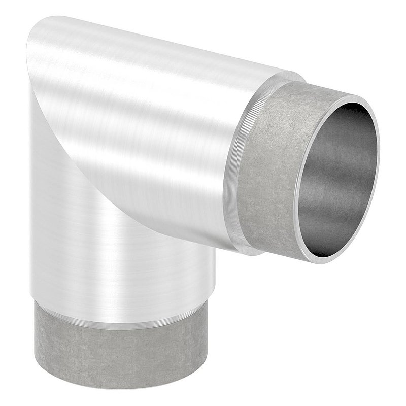 Tube coudé à 90° droit, pour tube Ø 48,3x2,0mm, V2A