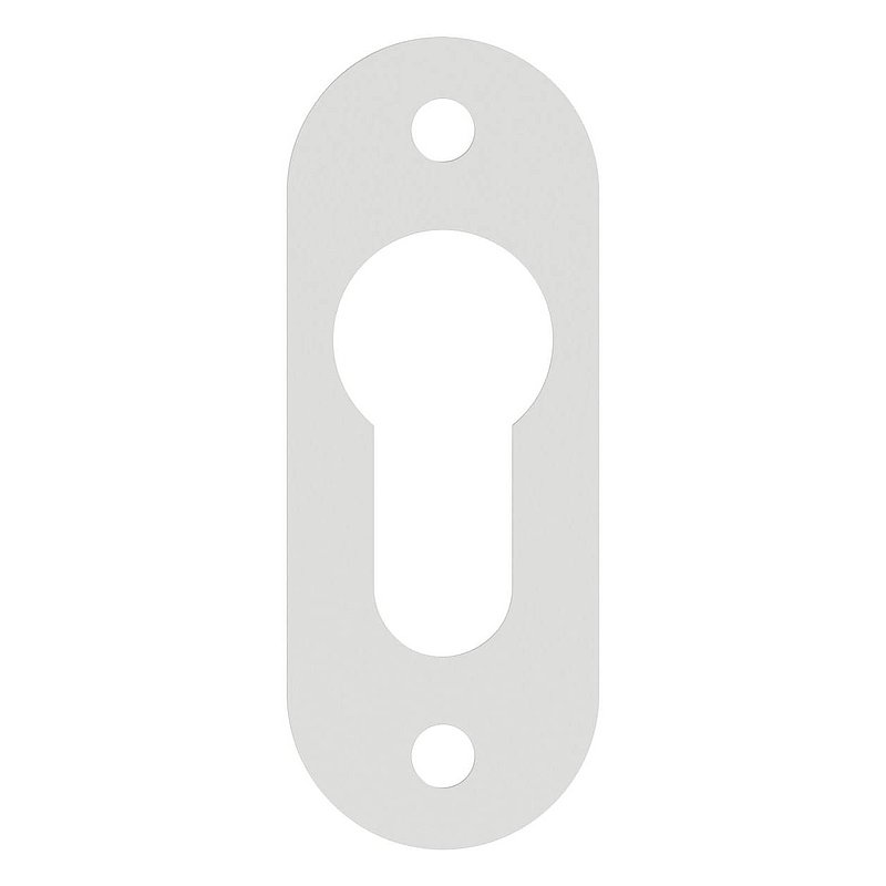 Key escutcheon PZ aluminium rounded (pair)