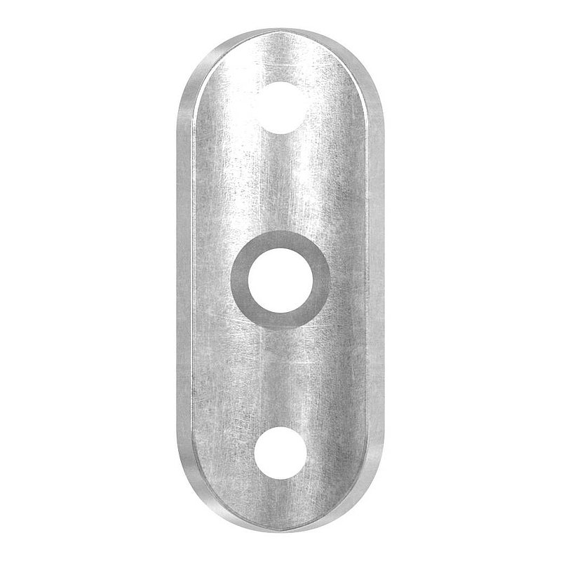 Handrail connection plate S235JR, pipe connection 42.4 - 48.3mm