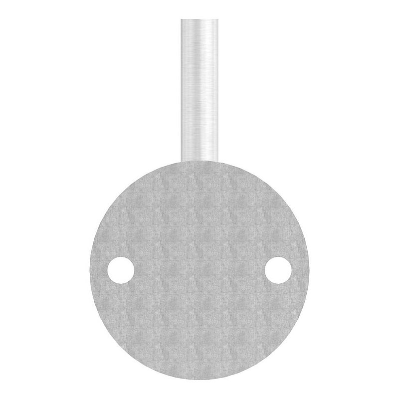 Handrail bracket with M6 internal thread (disc and bracket welded), AISI304