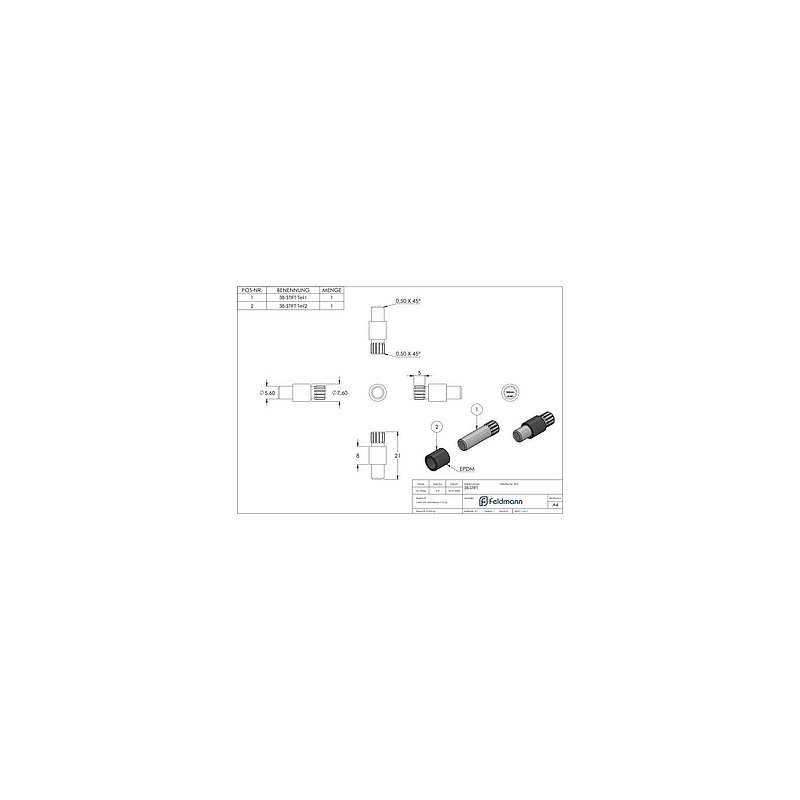 Locking pin for Mod. 38