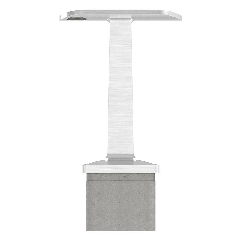 Tube end plug with pin for tube 40x40x2mm, AISI304